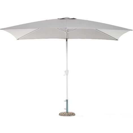 Ombrellone palm beach bianco 3x2 mt giardino balcone campeggio spiaggia