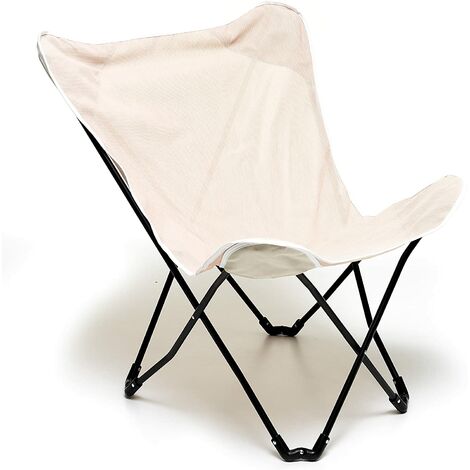 Fiesta M0806-21 Poltroncina Breeze ecru pieghevole in textilene sacca trasporto
