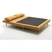Poltrona Dream 150 letto a due posti relax colore senape misura 146x90x84 cm