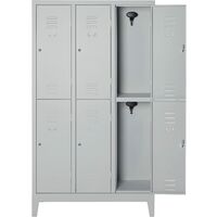 Armadio multipli spogliatoio 6 posti 101x33x180 cm con serratura a chiave