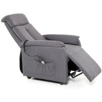 POLTRONA RELAX RECLINABILE MIKA ELETTRICA COLORE CREMA TELECOMANDO ALZAPERSONA