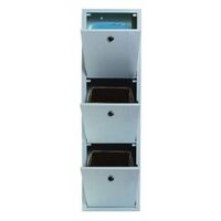 Raccolta Differenziata Metallo 3 secchi Dimensioni 33x29x147 Materiale DC01