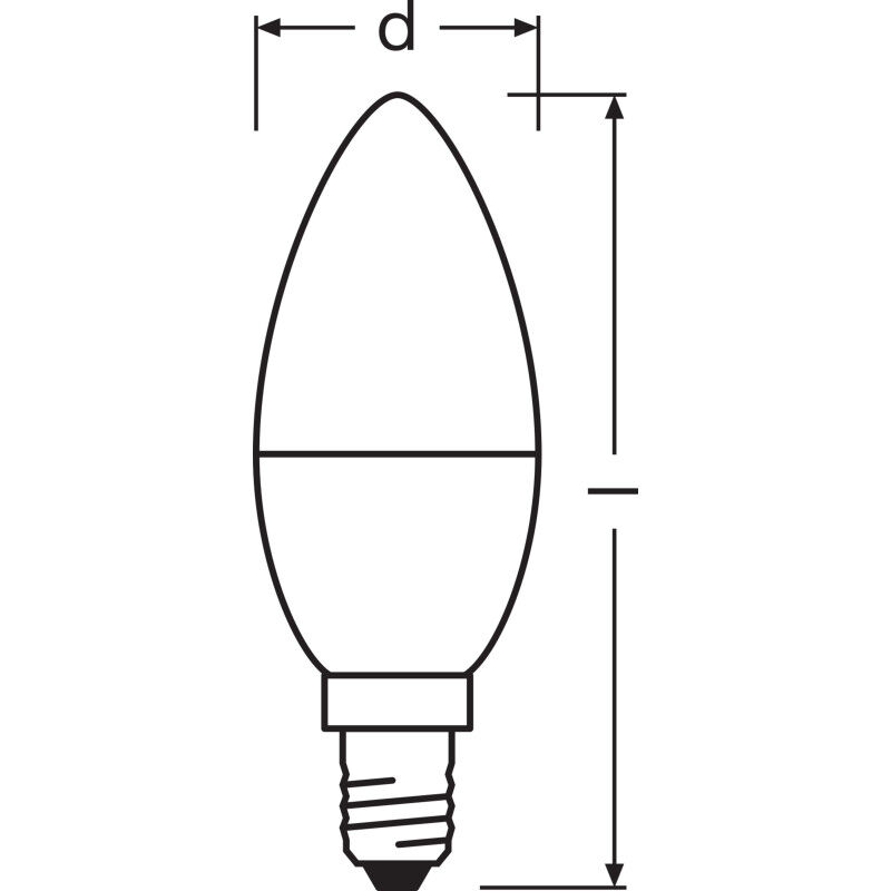 Ampoule LED Ledvance/Osram Classique E14 4,9W 470Lm 6500K 200º IP20