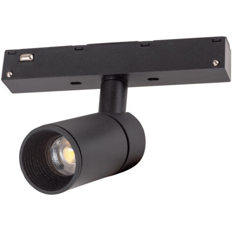 Projecteur Rail LED 15W 1350lm 4200K Monophasé Noir – Éclairage Accent Commercial 40 000h