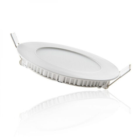 Greenice – Plaque LED circulaire 120 mm 6 W 600 lm 6000 °K JLGPLZ1 – Épaisseur 18 mm – Driver inclus – Installation facile dans faux plafonds