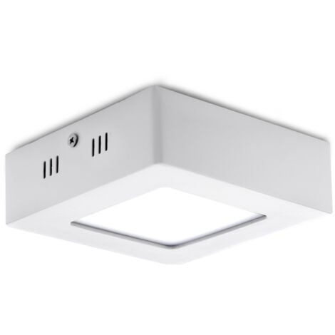 Plafonnier LED carré 6 W 600 lm 4 200 °K 40 000 h [GR-MZMD02-6W-W]