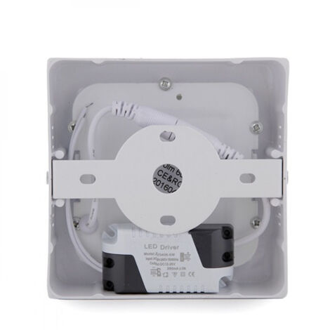 Plafonnier LED carré 6 W 600 lm 4 200 °K 40 000 h [GR-MZMD02-6W-W]