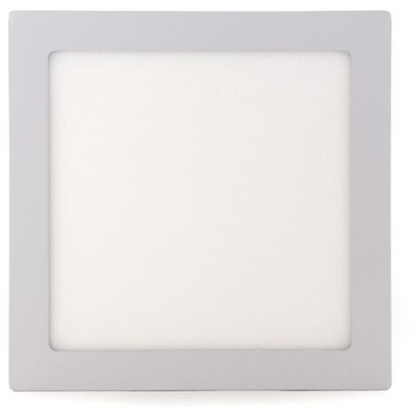 Plafonnier LED carré 18 W, 1 800 lm, 2 700 °K, 40 000 h [GR-MZMD02-18W-WW]