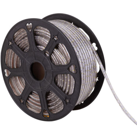 Bande de 60 LED/M 480W 24 000Lm 2700ºK SMD3528 220VAC IP65 x100M 40 000H  [HO-2203528-60-100MWW]