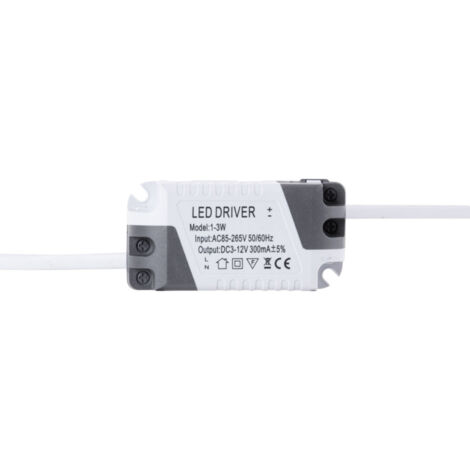 Greenice – Driver LED dimmable 3W – Alimentation compacte pour luminaires – Tension régulée – Idéal pour espaces confinés