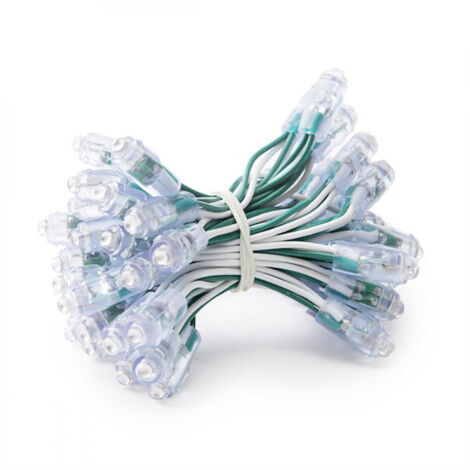 Pixel LED 0,1W 2Lm 9Mm 5V Epistar (Chaîne de 50 unités) Vert 50 000H [DE-PIX-9-G] (1/3)