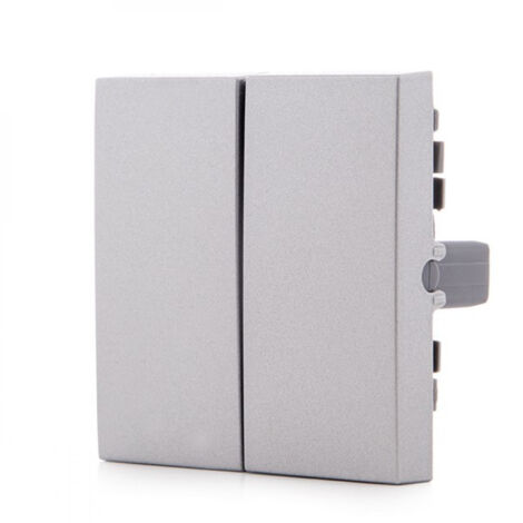 Clé Départ Panasonic onvella Commutateur/Commutateur Double, Couleur Argent (Compatible Avec Les Mécanismes de Karre) (1/3)