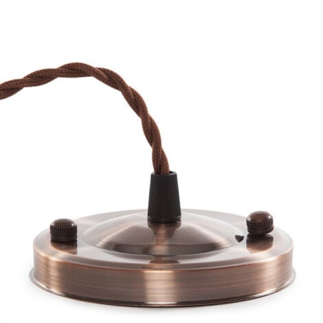 Pendel E27 CâbleTroissé 1000Mm X 0,75Mm de En Tissu- Rosette [SC-MPL007]