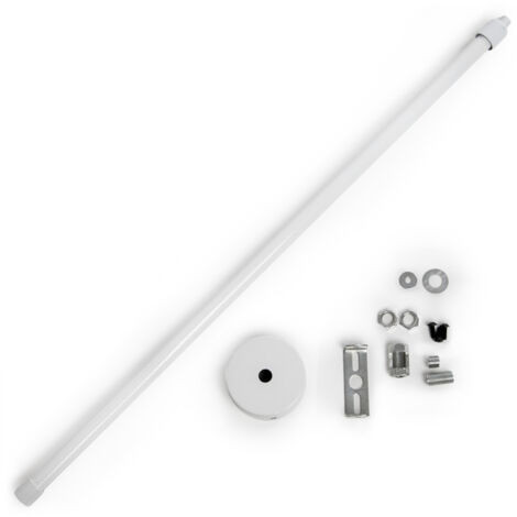 Poteau Extensible de Suspension Rail Spots LED 50 ► 100Cm - Blanc