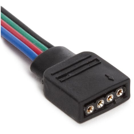 Rallonge Double Connecteur Bande LED / Clip Connecteur Raccord Pré-Cablé  150mm - RGB