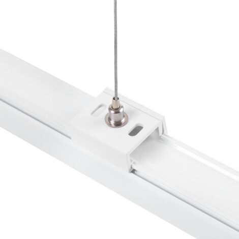 Suspension pour Rail Triphasé Blanc 1 Mètre [HO-SUS-T-B]