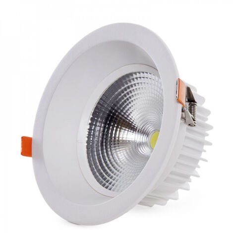 Spot LED Circulaire Downlight 24W 3360Lm 4200ºK Anti-éblouissant UGR19 40 000H [HO-DL-AD-COB-24W-W] (1/5)
