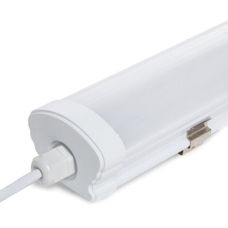 Réglette boitier étanche LED intégrées - Traversant IP65 1500mm - 48W 4000k  4600lm