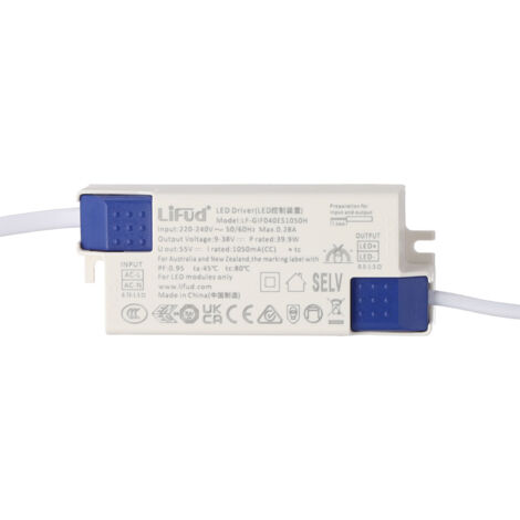Pilote LED Sans Scintillement Pour Spot Downlight - Intégré Au Plafond, Remplacement Ballast, Modèle LF-GIF040YA