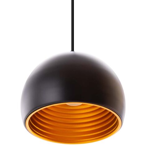 Greenice – Lampe à suspension nordique vintage en aluminium SKDP024B – Câble réglable – Pour éclairage fonctionnel ou ambiant (1/6)