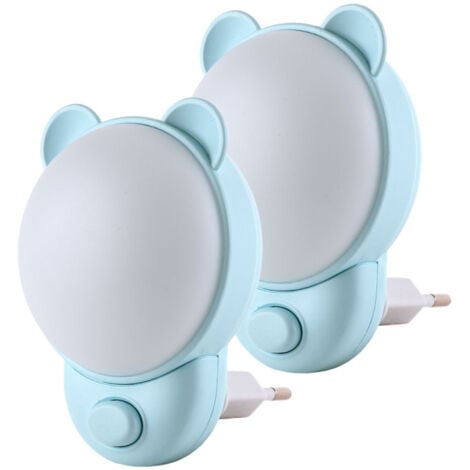 Pack 2 Veilleuse LED enfant, veilleuse, veilleuse et rechargeable "Ours"
