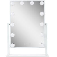 Miroir de maquillage éclairé LED 4200ºK 41x47,5Cm Ajustable Blanc30.000H [SUN-ESLED-03-W] (SUN-ESLED-03-W)