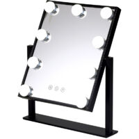 Miroir de maquillage éclairé LED 4200ºK 30x36Cm Noir 30.000H [SUN-KRS300360-B] (SUN-KRS300360-B)
