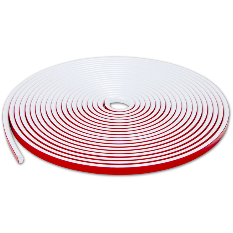 HONITANO Selbstklebende Zierleisten Weiß - 5m Flexible PVC Leisten Für Wand & Decke