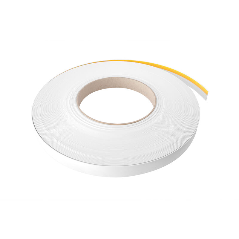Flachleisten PVC weiß 2m - Standard 2mm, Auswahl Weichlippe & selbstklebend  - HJ | HEXIM