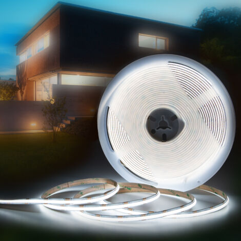 HEXIM COB LED Strip selbstklebend 1-15 Meter LED Streifen IP20/65 3000K-6000K CCT RGB: K - Kaltweiß - 6000k, 10 Meter