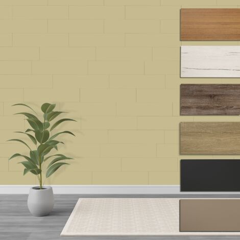 HEXIM Paneele S 1,04 m² MDF Holzpaneele Wandpaneele Wandverkleidung Holz Natur stoßfest: Palomino, 9 Paneele / 1.04 m²