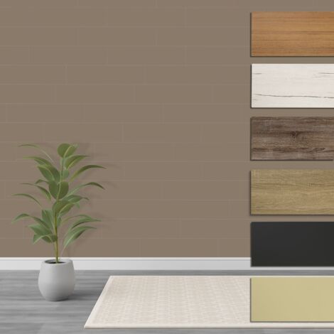 HEXIM Paneele S 1,04 m² MDF Holzpaneele Wandpaneele Wandverkleidung Holz Natur stoßfest: Sandgrey, 9 Paneele / 1.04 m²