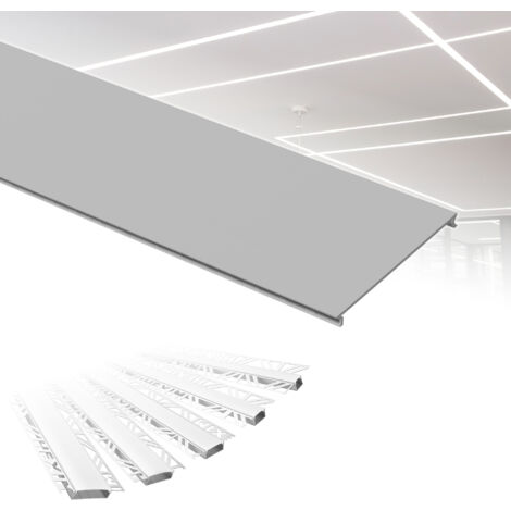 6×1 M LED-Aluprofil-Schiene Mit Diffusor – Für 17-mm-Streifen, Unterputz, Wärmeableitung, Milchige Abdeckung