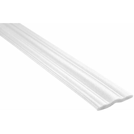 PVC Leiste Flachprofil, selbstklebend weiß 3 x 30