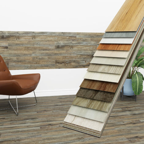 HEXIM Vinyldielen 0,97m² selbstklebend PVC Wandverkleidung Bodenbelag Holzoptik 91x15cm Paneele: 7 Dielen / 0.97 m², 3401-13 Charcoal Ash