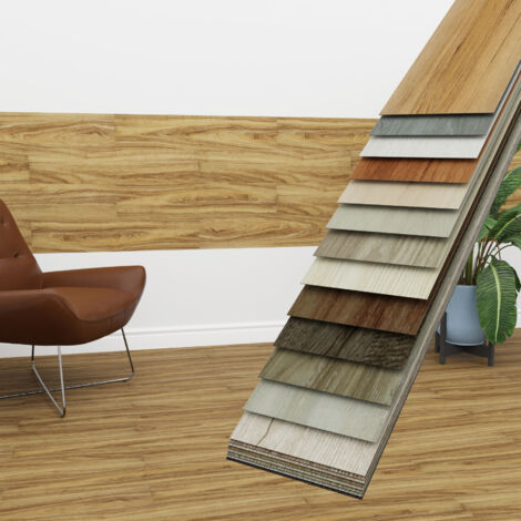 HEXIM Vinyldielen 0,97m² selbstklebend PVC Wandverkleidung Bodenbelag Holzoptik 91x15cm Paneele: 7 Dielen / 0.97 m², 4101-12  Rustical Maple