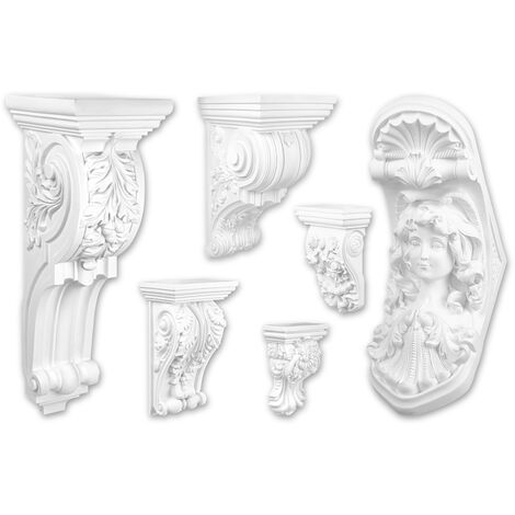 HEXIM PERFECT Stuckkonsole Wandkonsole Polyurethan Stuck Dekor Barock- & Jugendstil: C8066