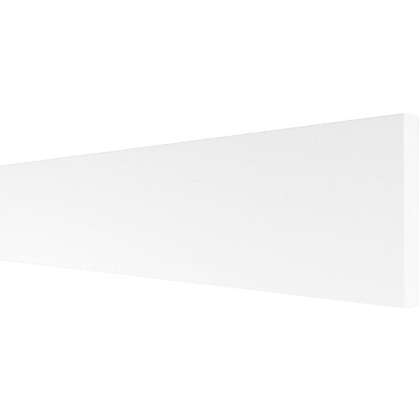 HEXIMO Flachleisten Profil Stuckleisten Wandtäfelung Wand und Deckenrahmen aus XPS Styropor:Musterstück 25 cm, HFL-5 - 13x90 mm