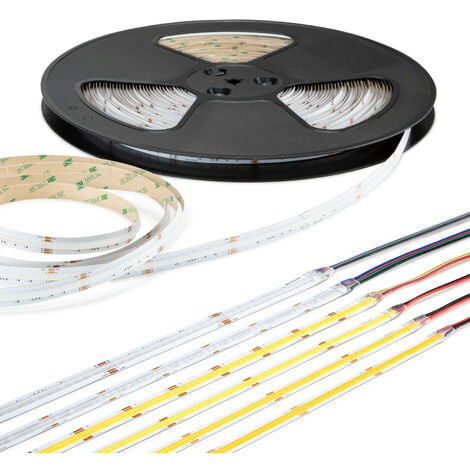HEXIM COB LED Strip 320-784 LED/m, 1-15 Meter, LED Streifen, Lichtbänder,  IP20, 3000K-
