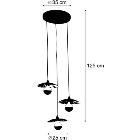 Lámpara Colgante Industrial Negra Malla 4 Luces - Cage | Leroy Merlin