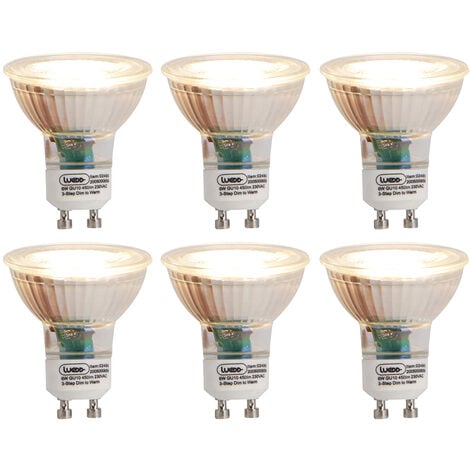 Juego de 10 bombillas LED para focos GU10 5W eq 40W