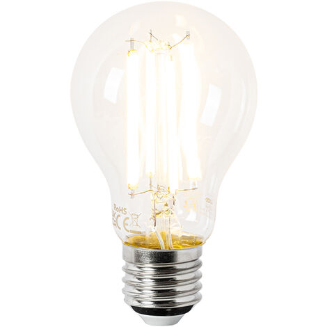 LUEDD Bombilla LED E27 A60 transparente 3,8W 806lm 2700K (1/3)