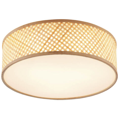 Lámpara De Techo Oriental Dorada Qazqa Mowgli - Diámetro 19 Cm, Para Bombilla E27 Max 40W LED - Diseño Redondo, Acero, Ideal Para Salón O Dormitorio