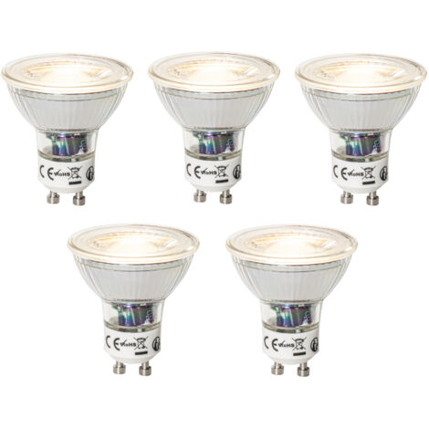 LUEDD Juego De 5 Bombillas LED GU10 Regulables 7W 600 Lm 3000K