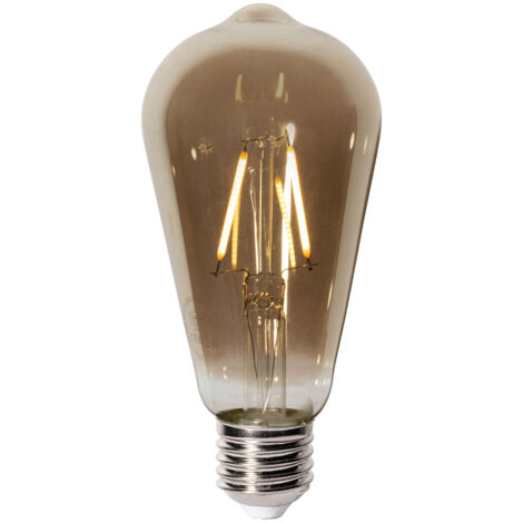 LUEDD Bombilla LED E27 Regulable ST64 Ahumada 2W 200 lm 2700K (1/3)