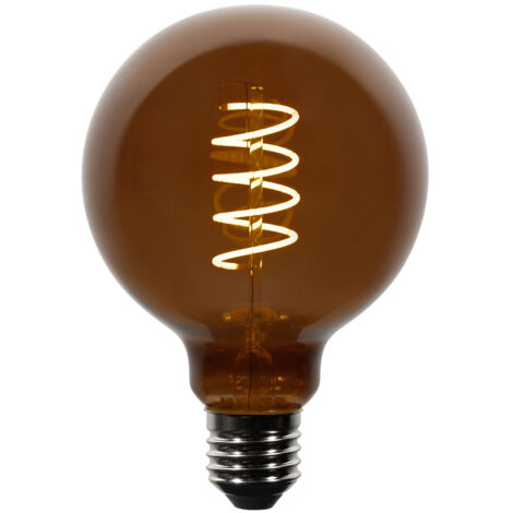 LUEDD Bombillas LED E27 regulables G95 Marrón 4W 120 lm 1800K (1/3)