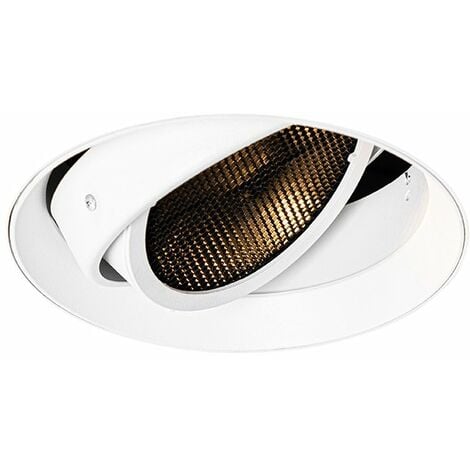 QAZQA Spot à Encastrer Carré Noir Réglable 1 Lumière - Oneon 111-1