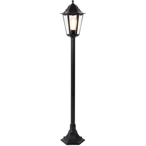 QAZQA Moderno Lámpara De Arco Moderna Negra Con Dorado - Arc Basic