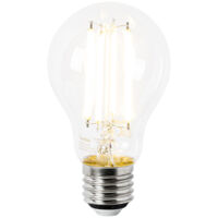 LUEDD Set de 5 bombillas LED E27 A60 transparentes 4,9 W 1055 lm 2700 K
