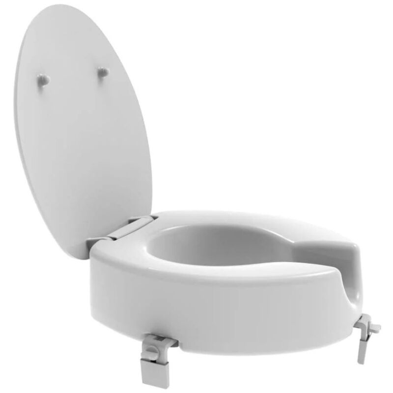 Rehausseur De Toilette VEVOR - Pour Toilettes Rondes - Hauteur 89 Mm - Support 136 Kg - Avec Accoudoirs